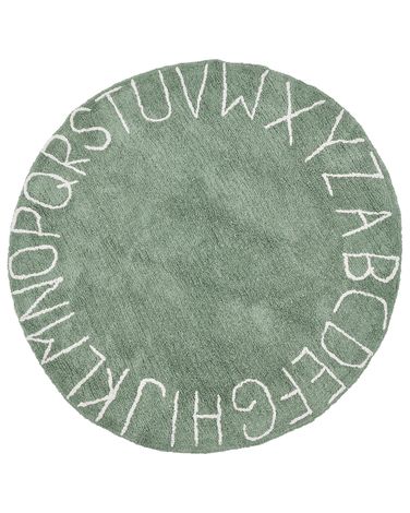 Tapis enfant VURGUN Vert ø 120 cm Coton