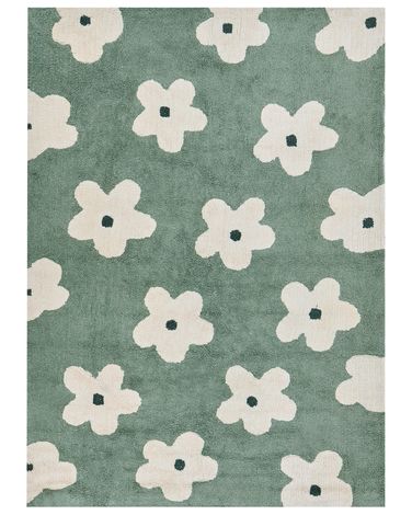 Tapis enfant MOKHVA Vert 160 x 230 cm Coton