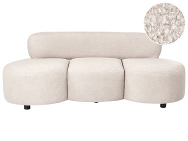 Sofa 3 Seater BLAVAND Boucle Beige