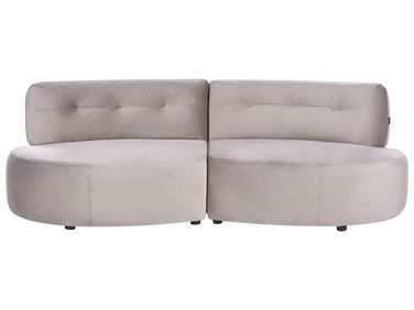 Sofa 3 Seater LAERDAL Velvet Taupe