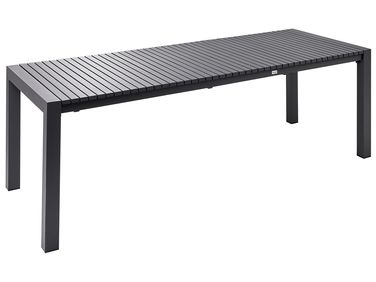 Table de salle à manger de jardin extensible ARDESIO 160/220 cm 90 cm Métal Gris foncé