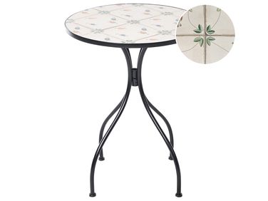 Table bistrot CARONA 60 cm 60 cm Métal Noir