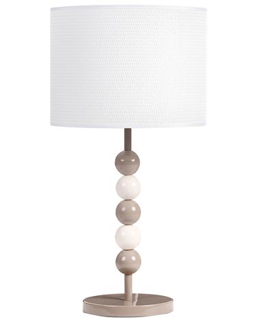 Table Lamp LOKY Metal White/ Beige