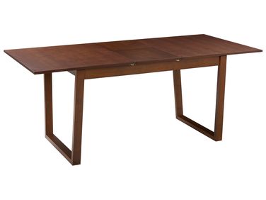 Table de salle à manger extensible CAMDEN Frêne foncé 160/200 cm 95 cm