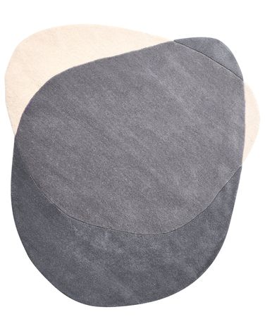 Tapis MYSURU Gris 160 x 160 cm Laine
