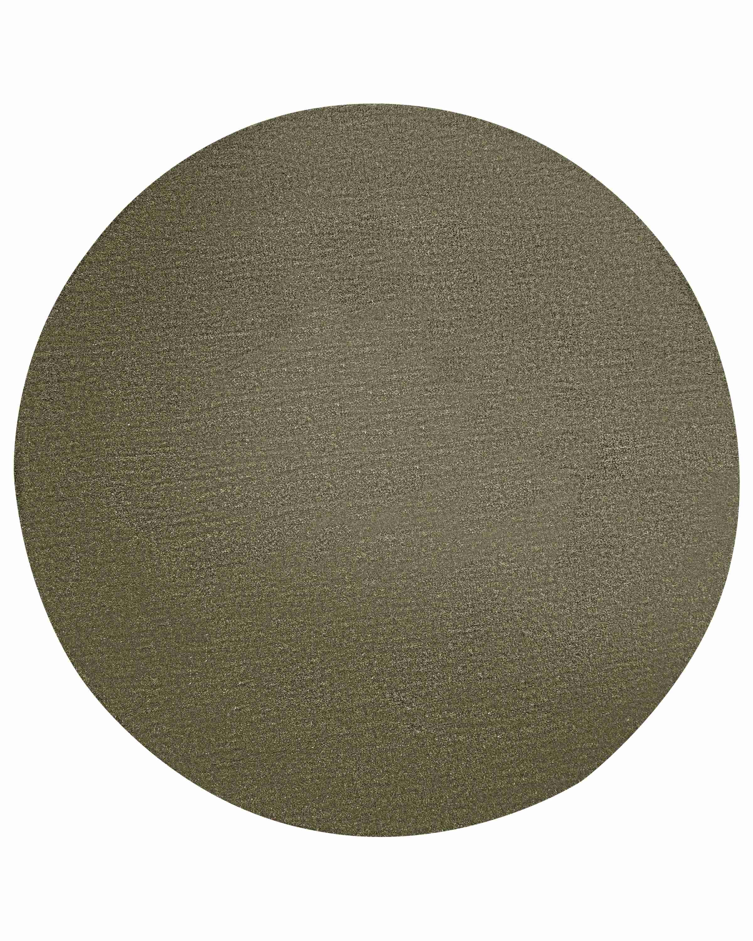 Vloerkleed VASCO Olijfgroen ø 140 cm Wol