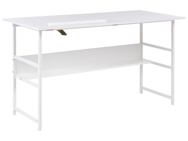 Table de bureau ORAN Blanc 140 cm 60 cm