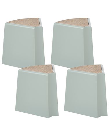 Set van 4 tuinkrukken EVROS Mintgroen