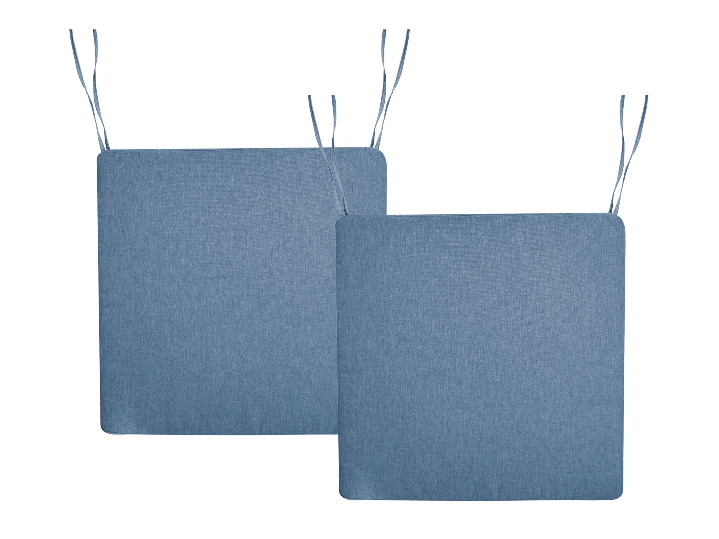 Set van 2 tuinzitkussens SASSARI PREMIUM 46 x 46 cm Blauw