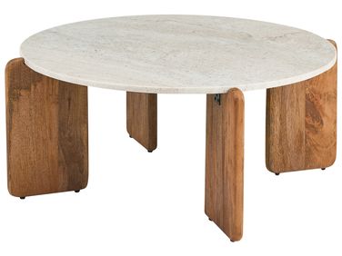 Table basse LUNO Marbre Beige clair