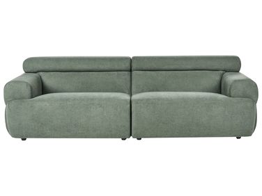 Sofa 3 Seater HOVDEN Fabric Green