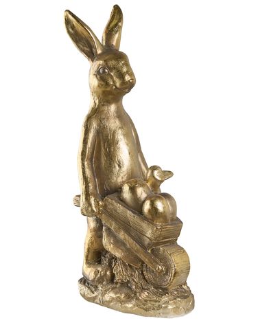 Statue de jardin SKAMBY Lapin Doré