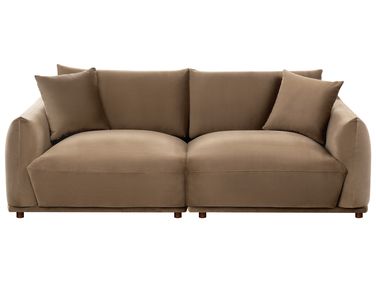 Sofa 3 Seater JUBEK Velvet Brown