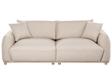 Sofa 3 Seater JUBEK Fabric Beige