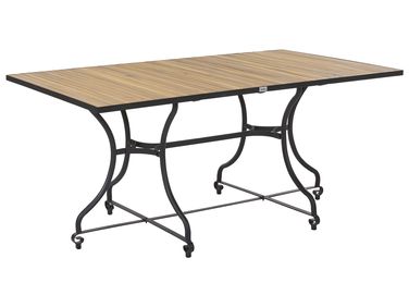 Tuin eettafel LASCARI 160 cm 90 cm Acaciahout Lichtbruin