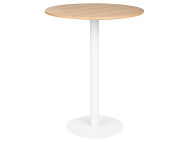 Table de bar MORELLA Marron clair/blanc 80 cm 80 cm