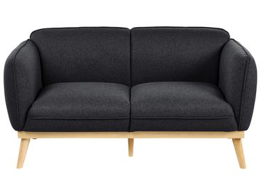 Sofa 2 Seater LJUNG Fabric Black