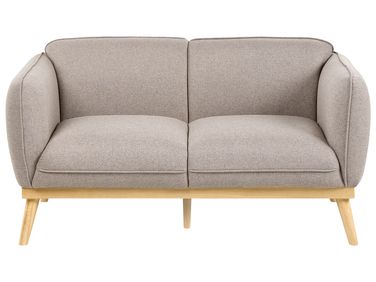 Sofa 2 Seater LJUNG Fabric Light Brown