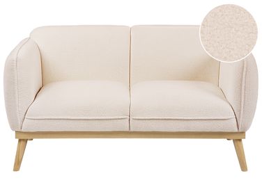 Sofa 2 Seater LJUNG Boucle Light Beige