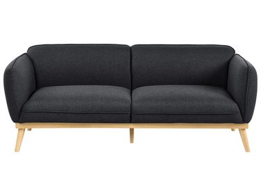 Sofa 3 Seater LJUNG Fabric Black