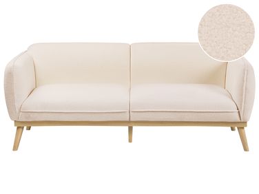 Sofa 3 Seater LJUNG Boucle Light Beige