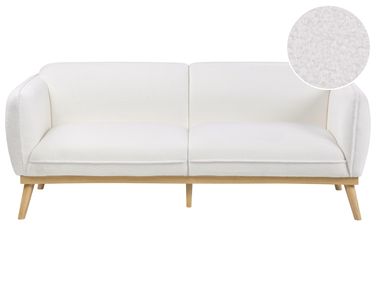 Sofa 3 Seater LJUNG Boucle White