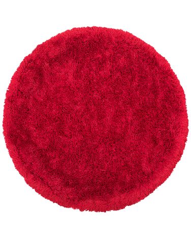 Tapis à poils longs CIDE Rouge ø 140 cm