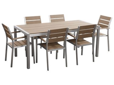 Tuinset 6-zits VERNIO Bruin