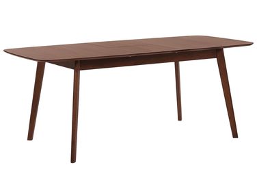 Table de salle à manger extensible MADOX Noyer foncé 120/150 cm 75 cm