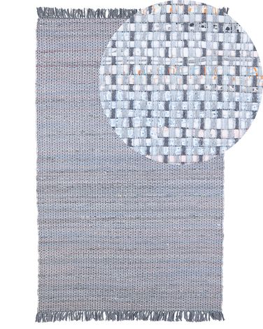 Tapis BESNI Gris 140 x 200 cm Coton