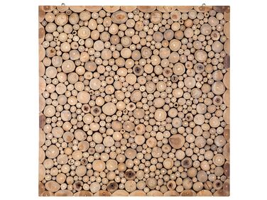 Décoration murale TWIG Teck 85 cm Marron clair