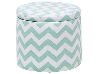 Storage Pouffe TUNICA Cotton Mint Green