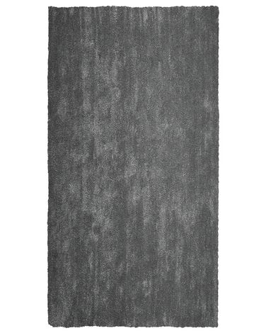 Shaggy Rug DEMRE Dark Grey 80 x 150 cm