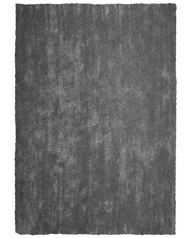 Hoogpoligvloerkleed DEMRE Donkergrijs 160 x 230 cm