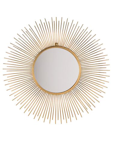 Wandspiegel CILLY 80 cm 80 cm Metaal Goud