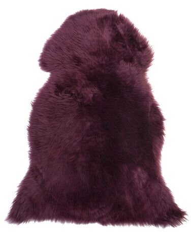 Sheepskin Rug ULURU Purple 65 x 110 cm