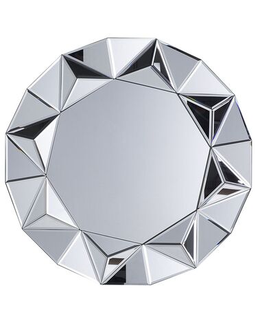 Wandspiegel HABAY 70 cm 70 cm Zilver