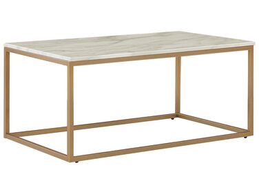 Table basse DELANO Marbre/doré