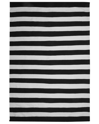 Tapis d'extérieur TAVAS Noir/blanc 160 x 230 cm