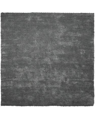 Tapis à poils longs DEMRE Gris foncé 200 x 200 cm