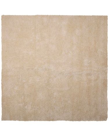 Shaggy Rug DEMRE Beige 200 x 200 cm