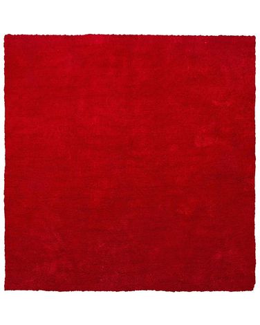 Shaggy Rug DEMRE Red 200 x 200 cm