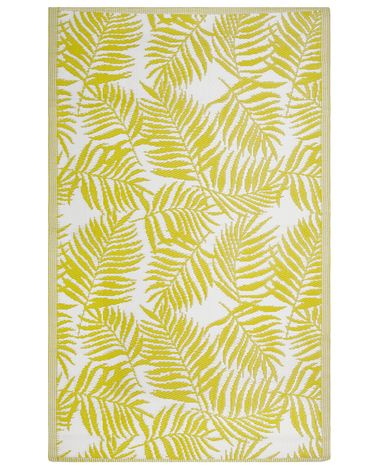 Tapis d'extérieur KOTA Jaune 120 x 180 cm Réversible