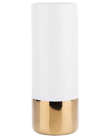 Vase à fleurs GELIDA Grès 36 cm Blanc