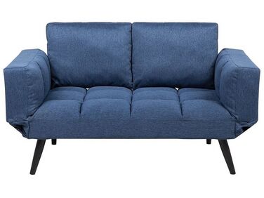 Slaapbank 2-zits BREKKE Stof Marineblauw