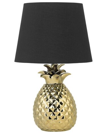 Table Lamp PINEAPPLE Ceramic Gold