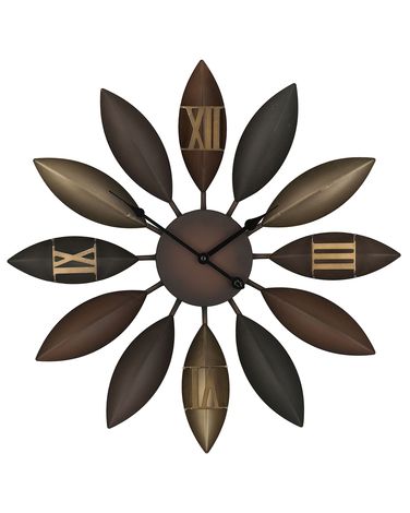 Wandklok BEINWIL 55 cm Metaal Bruin