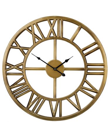 Wandklok NOTTWIL 61 cm Metaal Goud