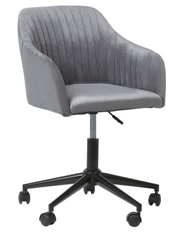 Desk Chair VENICE Velvet Grey
