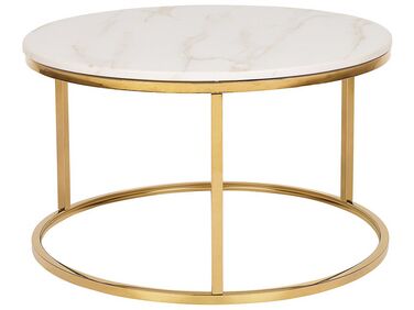 Table basse CORAL Marbre/doré